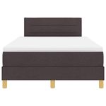Casa si Gradina - Mobilier - Paturi si accesorii - Paturi - Pat boxspring cu saltea Maro inchis 120 x 190 cm tesatura - Infinity.ro
