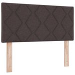 Casa si Gradina - Mobilier - Paturi si accesorii - Paturi - Pat boxspring cu saltea Maro inchis 120 x 190 cm tesatura - Infinity.ro