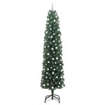 Casa si Gradina - Decoratiuni - Decoratiuni de sezon - Brad de Craciun subtire Verde 61 x 61 x 240 cm Plastic si metal - Infinity.ro