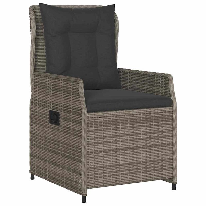 Casa si Gradina - Gradina si terasa - Mobilier exterior - Scaune si sezlonguri gradina - Set de masa pentru gradina 5 pcs Gri poliratan - Infinity.ro