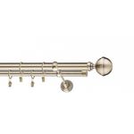 Casa si Gradina - Textile si covoare - Perdele si draperii - Accesorii perdele si draperii - Galerie metalica Kalisto, Dubla, 19mm x 150 cm, Antique Brass, Set Complect, Calitate Superioara - Infinity.ro