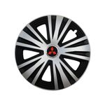 Auto si Moto - Anvelope si jante - Accesorii roti - Capace roti - Set 4 capace roti Glory Gri-Negru R15, Compatibil Cu Mitsubishi - Infinity.ro