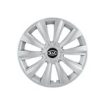 Auto si Moto - Anvelope si jante - Accesorii roti - Capace roti - Set 4 capace roti 15 inchi (R15) Delta Gri, Compatibile cu Kia - Infinity.ro