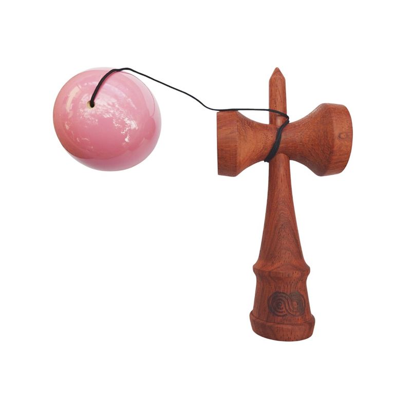 Jucarii, Copii si Bebe - Jucarii si jocuri - Jucarii & jocuri educative - Jucarii interactive - Kendama din lemn natural, Bila lemn + Sticker pentru telefon, 144KD - Infinity.ro