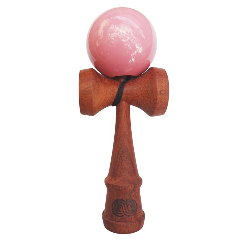 Jucarii, Copii si Bebe - Jucarii si jocuri - Jucarii & jocuri educative - Jucarii interactive - Kendama din lemn natural, Bila lemn + Sticker pentru telefon, 144KD - Infinity.ro
