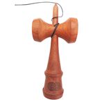 Jucarii, Copii si Bebe - Jucarii si jocuri - Jucarii & jocuri educative - Jucarii interactive - Kendama din lemn natural, Bila lemn + Sticker pentru telefon, 144KD - Infinity.ro