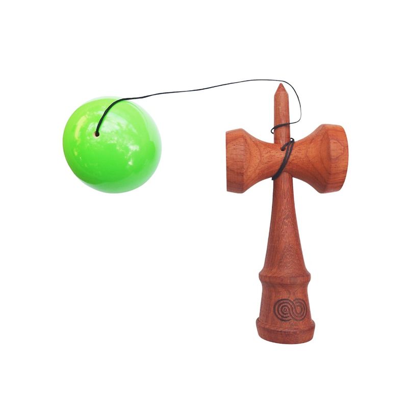 Jucarii, Copii si Bebe - Jucarii si jocuri - Jucarii & jocuri educative - Jucarii interactive - Kendama din lemn natural, Bila lemn + Sticker pentru telefon, 143KD - Infinity.ro