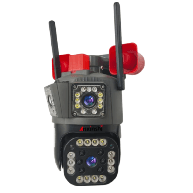 Casa si Gradina - Electrice - Smart Home - Camere de supraveghere - Camera de Supraveghere Tripla, Ethernet, Slot 4G SIM,12MP Ultra HD, Zoom 5X, Night Vision Color, Audio 2-Way - Infinity.ro
