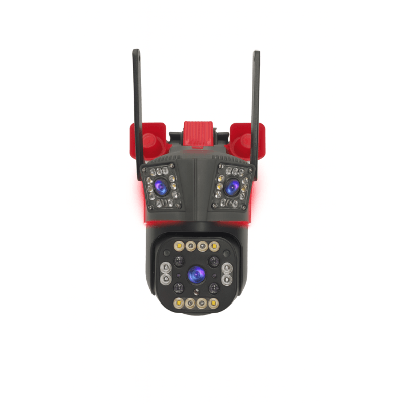 Casa si Gradina - Electrice - Smart Home - Camere de supraveghere - Camera de Supraveghere Tripla, Ethernet, Slot 4G SIM,12MP Ultra HD, Zoom 5X, Night Vision Color, Audio 2-Way - Infinity.ro