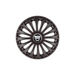 Auto si Moto - Anvelope si jante - Accesorii roti - Capace roti - Set 4 Capace Roti 15 inchi (R15) Dino Negru, Compatibile cu Dacia - Infinity.ro