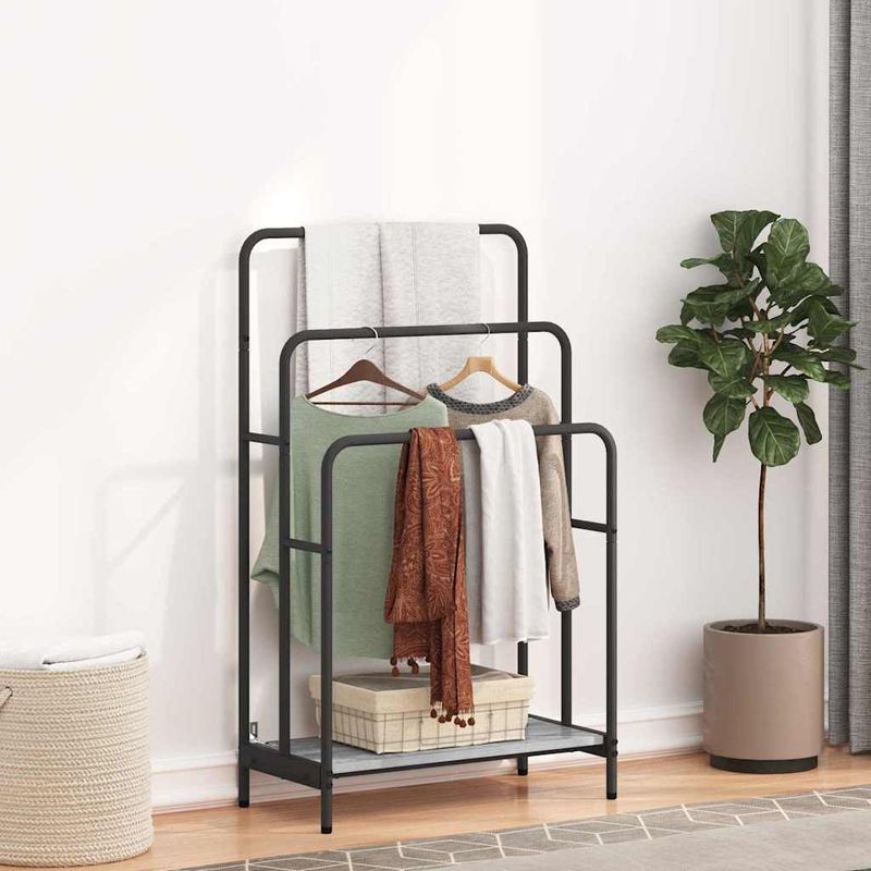 Casa si Gradina - Mobilier - Organizare si depozitare - Cuiere - Stativ pentru haine sonoma gri 60 x 30 x 100.5 cm Lemn compozit - Infinity.ro