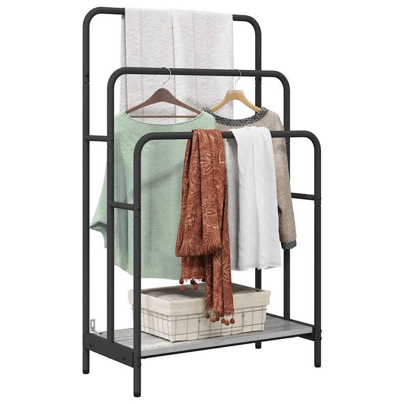 Casa si Gradina - Mobilier - Organizare si depozitare - Cuiere - Stativ pentru haine sonoma gri 60 x 30 x 100.5 cm Lemn compozit - Infinity.ro