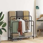 Casa si Gradina - Mobilier - Organizare si depozitare - Cuiere - Stativ pentru haine sonoma gri 90 x 30 x 100.5 cm Lemn compozit - Infinity.ro