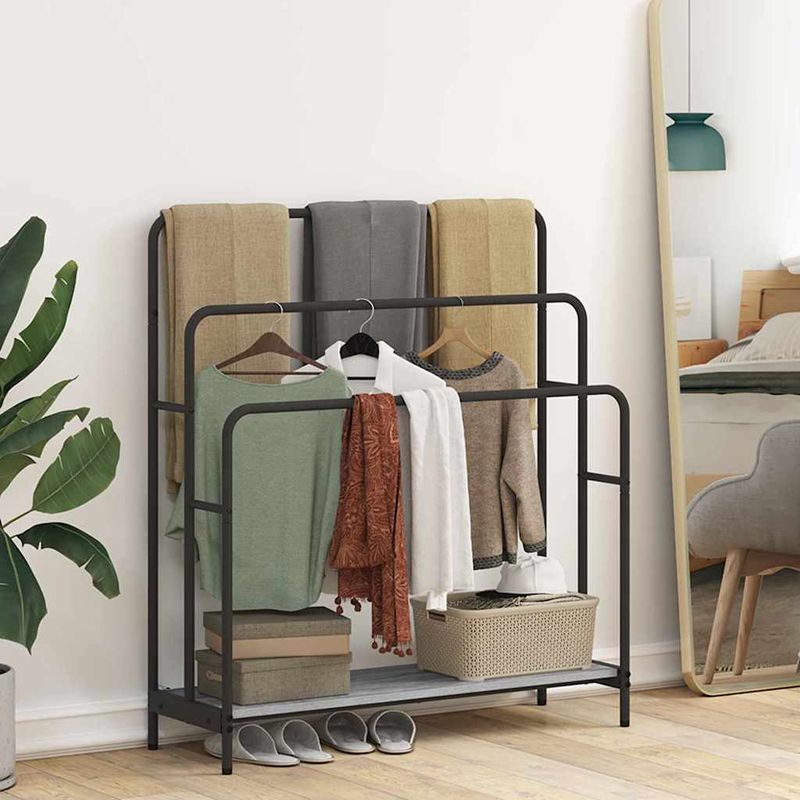 Casa si Gradina - Mobilier - Organizare si depozitare - Cuiere - Stativ pentru haine sonoma gri 90 x 30 x 100.5 cm Lemn compozit - Infinity.ro