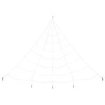 Casa si Gradina - Decoratiuni - Decoratiuni de sezon - Paianjen 4 pcs Negru si alb 150 cm Poliester - Infinity.ro