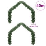 Casa si Gradina - Decoratiuni - Decoratiuni de sezon - Ghirlanda de Craciun with 600 LEDs 2 pcs Verde 40 m PVC - Infinity.ro