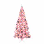 Casa si Gradina - Decoratiuni - Decoratiuni de sezon - Brazi artificiali de Craciun Roz 180 cm PVC - Infinity.ro
