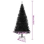 Casa si Gradina - Decoratiuni - Decoratiuni de sezon - Brazi artificiali de Craciun Negru 180 cm PVC - Infinity.ro