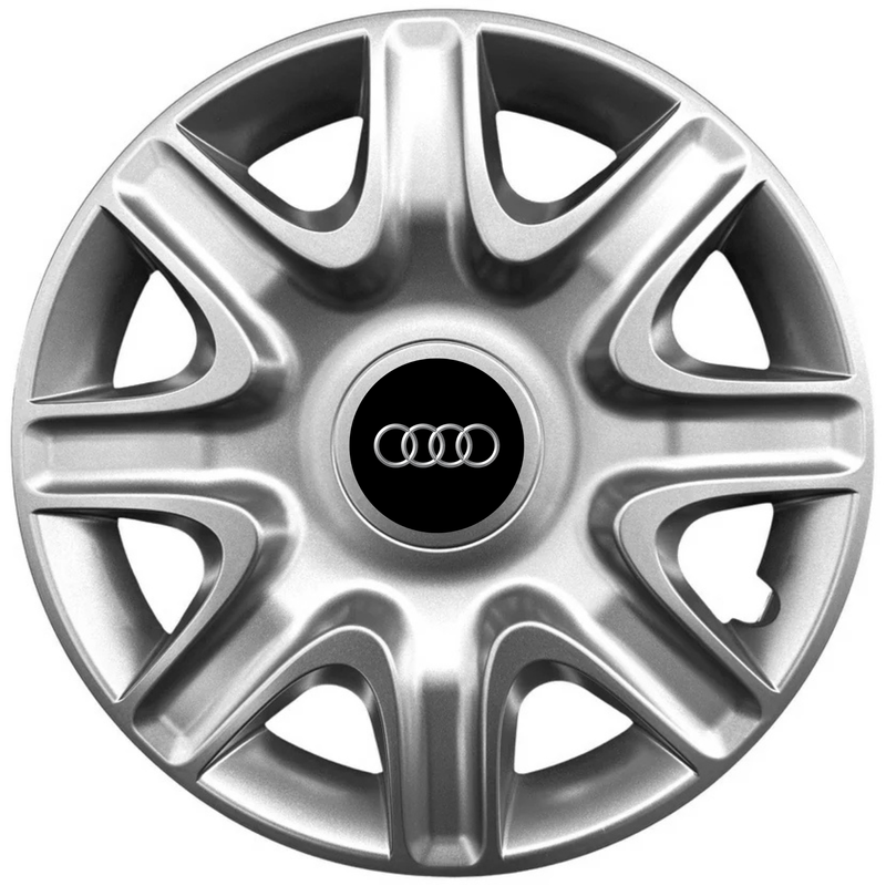 Auto si Moto - Anvelope si jante - Accesorii roti - Capace roti - Set 4 Capace Roti 15 inchi (r15) Model 332, Compatibile Cu Audi - Infinity.ro