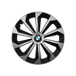 Auto si Moto - Anvelope si jante - Accesorii roti - Capace roti - Set 4 Capace Roti 15 inchi (R15) Fame Gri-Negru, Compatibile Cu BMW - Infinity.ro
