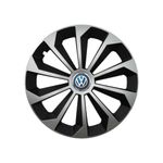 Auto si Moto - Anvelope si jante - Accesorii roti - Capace roti - Set 4 Capace Roti 16 inchi (R16) Fame Gri-Negru, Compatibile Cu Volkswagen - Infinity.ro