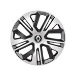 Auto si Moto - Anvelope si jante - Accesorii roti - Capace roti - Set 4 Capace Roti 16 Inchi (R16)  Raven Gri-Negru, Compatibile Cu Renault - Infinity.ro