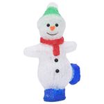 Casa si Gradina - Decoratiuni - Decoratiuni de sezon - Figurina Mos Craciun cu LED acrilic 30cm interior/exterior - Infinity.ro