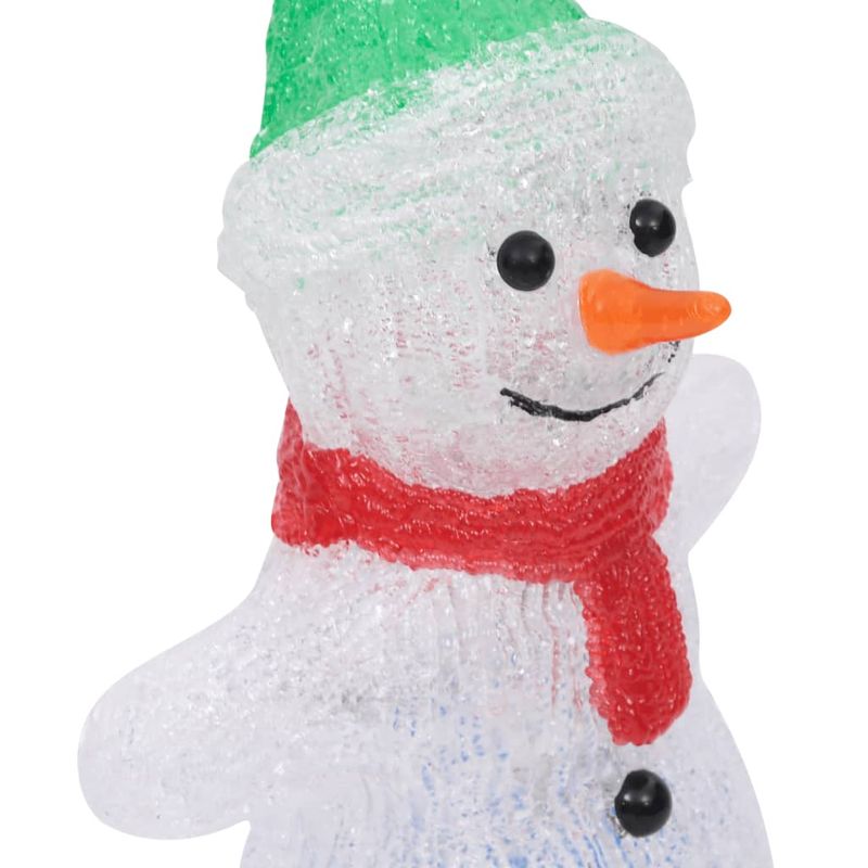 Casa si Gradina - Decoratiuni - Decoratiuni de sezon - Figurina Mos Craciun cu LED acrilic 30cm interior/exterior - Infinity.ro