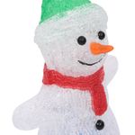 Casa si Gradina - Decoratiuni - Decoratiuni de sezon - Figurina Mos Craciun cu LED acrilic 30cm interior/exterior - Infinity.ro