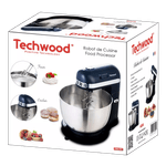 Electronice si Electrocasnice - Electrocasnice bucatarie - Mixere, tocatoare & roboti de bucatarie - Mixere - Mixer cu bol Techwood TMB-356, 3.5L, inox, 5 viteze, 350W - Infinity.ro