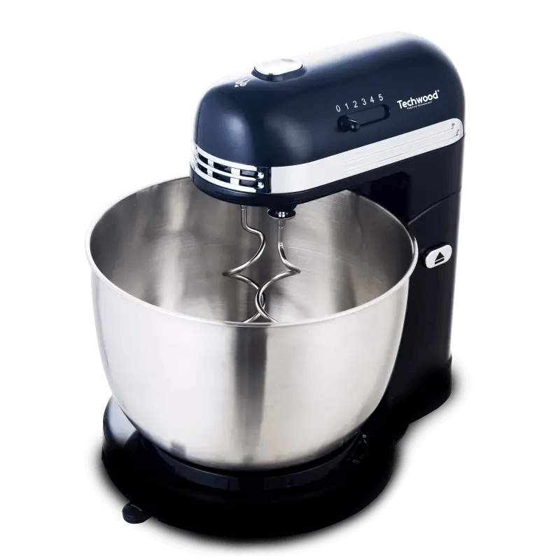 Electronice si Electrocasnice - Electrocasnice bucatarie - Mixere, tocatoare & roboti de bucatarie - Mixere - Mixer cu bol Techwood TMB-356, 3.5L, inox, 5 viteze, 350W - Infinity.ro