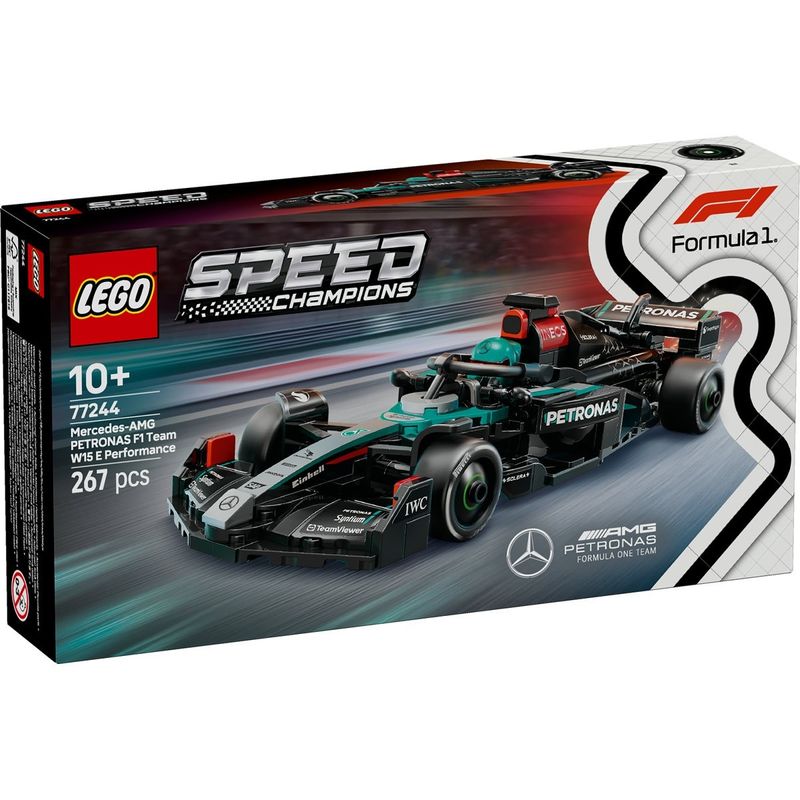 Jucarii, Copii si Bebe - Jucarii si jocuri - Seturi de constructie si cuburi - Seturi de constructie - LEGO Speed Champions Masina de curse Mercedes-AMG F1 W15, 77244 - Infinity.ro
