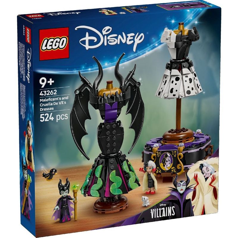 Jucarii, Copii si Bebe - Jucarii si jocuri - Seturi de constructie si cuburi - Seturi de constructie - LEGO Disney Classics Rochiile lui Maleficent si Cruella De Vil 43262 - Infinity.ro