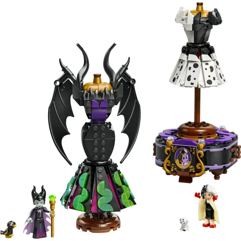 Jucarii, Copii si Bebe - Jucarii si jocuri - Seturi de constructie si cuburi - Seturi de constructie - LEGO Disney Classics Rochiile lui Maleficent si Cruella De Vil 43262 - Infinity.ro