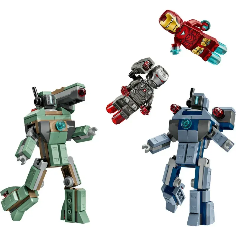 Jucarii, Copii si Bebe - Jucarii si jocuri - Seturi de constructie si cuburi - Seturi de constructie - LEGO Super Heroes Iron Man si War Machine vs dronele Hammer 76320 - Infinity.ro