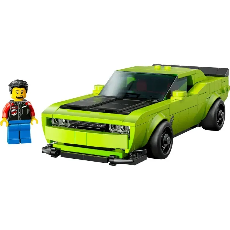 Jucarii, Copii si Bebe - Jucarii si jocuri - Seturi de constructie si cuburi - Seturi de constructie - LEGO Speed Champions Masina sport Dodge Challenger SRT Hellcat 77237 - Infinity.ro