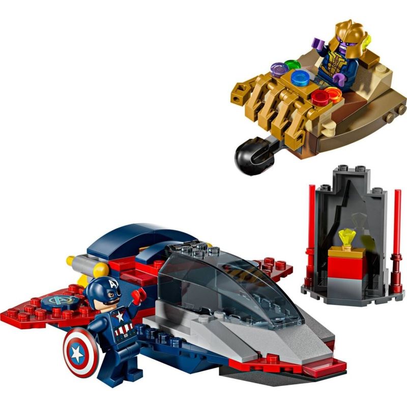 Jucarii, Copii si Bebe - Jucarii si jocuri - Seturi de constructie si cuburi - Seturi de constructie - LEGO Super Heroes Capitanul America vs Thanos 76319 - Infinity.ro