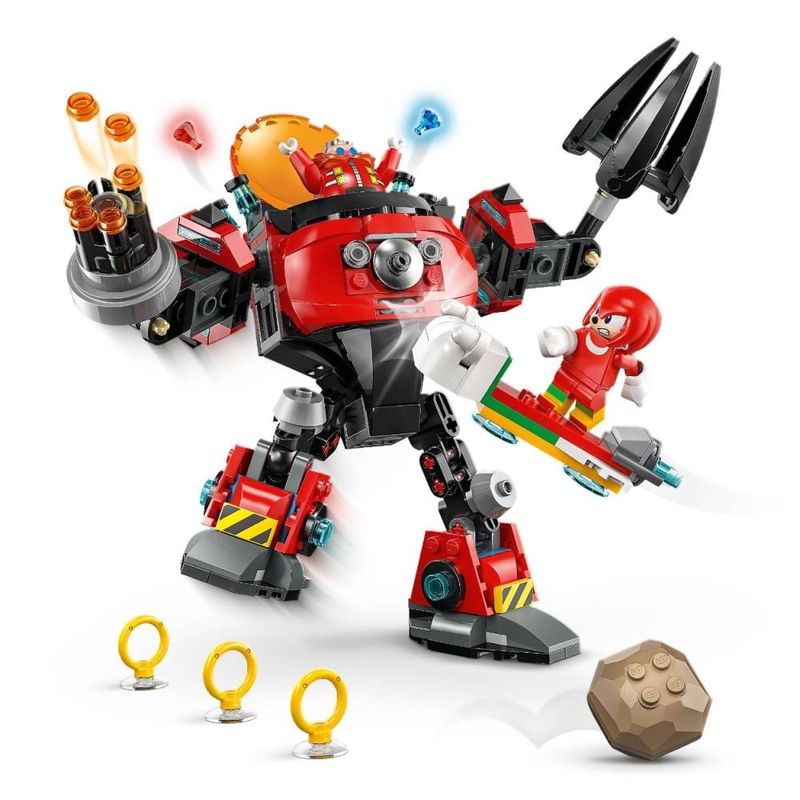 Jucarii, Copii si Bebe - Jucarii si jocuri - Seturi de constructie si cuburi - Seturi de constructie - LEGO Sonic Knuckles vs. Dr. Eggman si robotul Egg Crusher 77005 - Infinity.ro