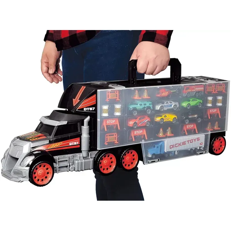 Jucarii, Copii si Bebe - Jucarii si jocuri - Vehicule si jucarii cu telecomanda - Masinute - Super camionul pentru transport si depozitare - Infinity.ro
