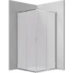 Casa si Gradina - Sanitare - Cazi si cabine de dus - Cabine dus - Cabina de dus patrata, fara cadita, Deante Funkia cu usi culisante 90x90cm finisaj crom - Infinity.ro