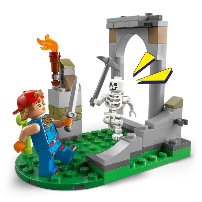 Jucarii, Copii si Bebe - Jucarii si jocuri - Seturi de constructie si cuburi - Seturi de constructie - LEGO Fortnite Tabara lui Peely si Sparkplug 77075 - Infinity.ro