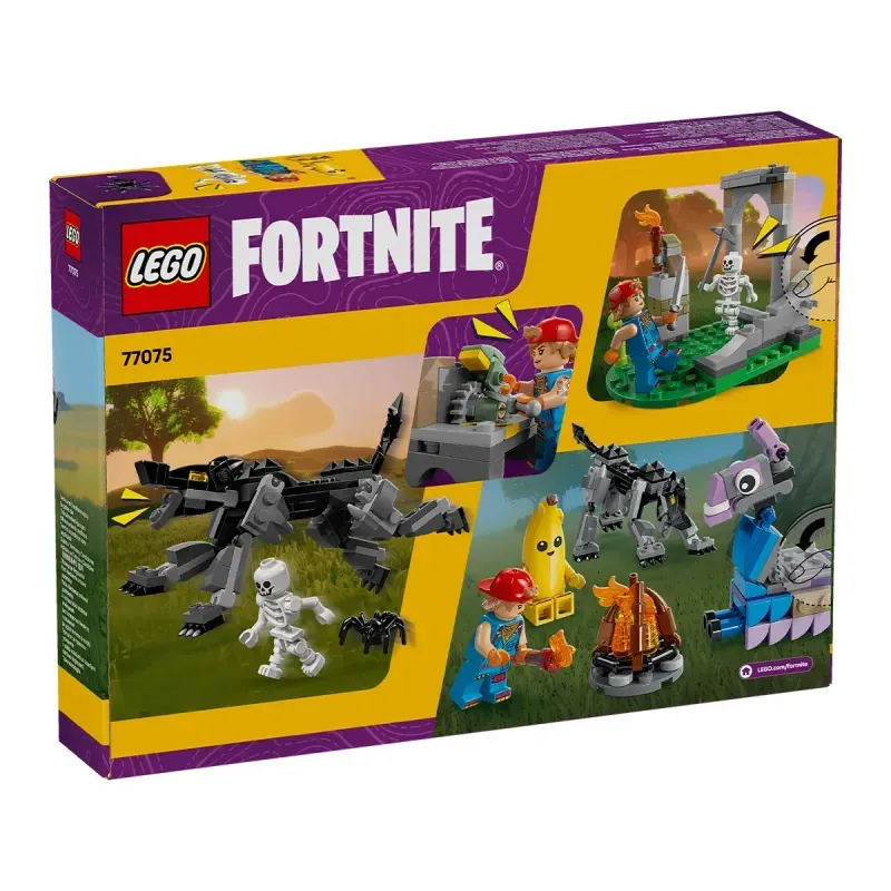 Jucarii, Copii si Bebe - Jucarii si jocuri - Seturi de constructie si cuburi - Seturi de constructie - LEGO Fortnite Tabara lui Peely si Sparkplug 77075 - Infinity.ro