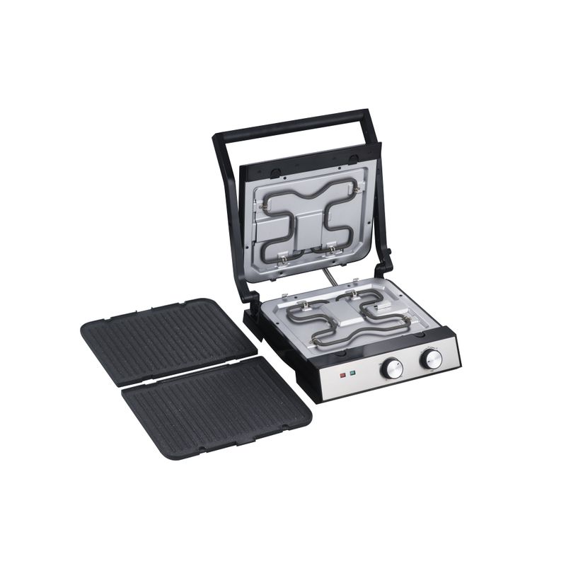 Electronice si Electrocasnice - Electrocasnice bucatarie - Preparare paine - Sandwich-maker - Sandwich maker si Grill Zilan ZLN3966, Protectie supraincalzire, Placi detasabile, Putere 2000W - Infinity.ro