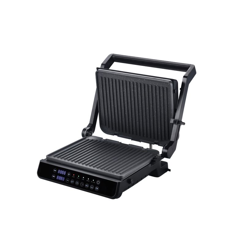 Electronice si Electrocasnice - Electrocasnice bucatarie - Preparare paine - Sandwich-maker - Sandwich maker si Grill Zilan ZLN3942, Digital, Protectie supraincalzire, Placi din aluminiu detasabile, Putere 2000W - Infinity.ro