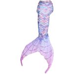 Fashion, accesorii si bijuterii - Copii - Lenjerie si pijamale copii - Costume de baie copii - Set 4 piese costum de baie Sirena Ariel, Albastru Caraibe, Include coada, inotatoare, top si slip - THK® - 130 cm7-8 ani - Infinity.ro