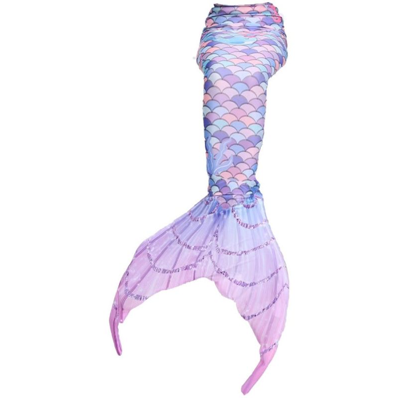 Fashion, accesorii si bijuterii - Copii - Lenjerie si pijamale copii - Costume de baie copii - Set 5 piese costum de baie Sirena Ariel, Albastru Caraibe, Include top, slip, coada, colier si coronita,120 cm - 5-6 ani - Infinity.ro