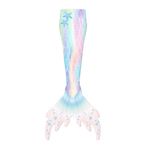 Fashion, accesorii si bijuterii - Copii - Lenjerie si pijamale copii - Costume de baie copii - Set 5 piese costum de baie Sirena Ariel, Stele de Mare, Include top, slip, coada, colier si coronita - 110 cm - 3-4 ani - Infinity.ro