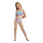 Fashion, accesorii si bijuterii - Copii - Lenjerie si pijamale copii - Costume de baie copii - Set 5 piese costum de baie Sirena Ariel, Stele de Mare, Include top, slip, coada, colier si coronita - 110 cm - 3-4 ani - Infinity.ro