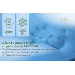 Casa si Gradina - Mobilier - Saltele si somiere - Saltele - Saltea Green Future Arctic Gel Memory 14 + 5, 180x200 cm, H 21 cm, 7 zone de confort, Anatomica, Ortopedica - Infinity.ro