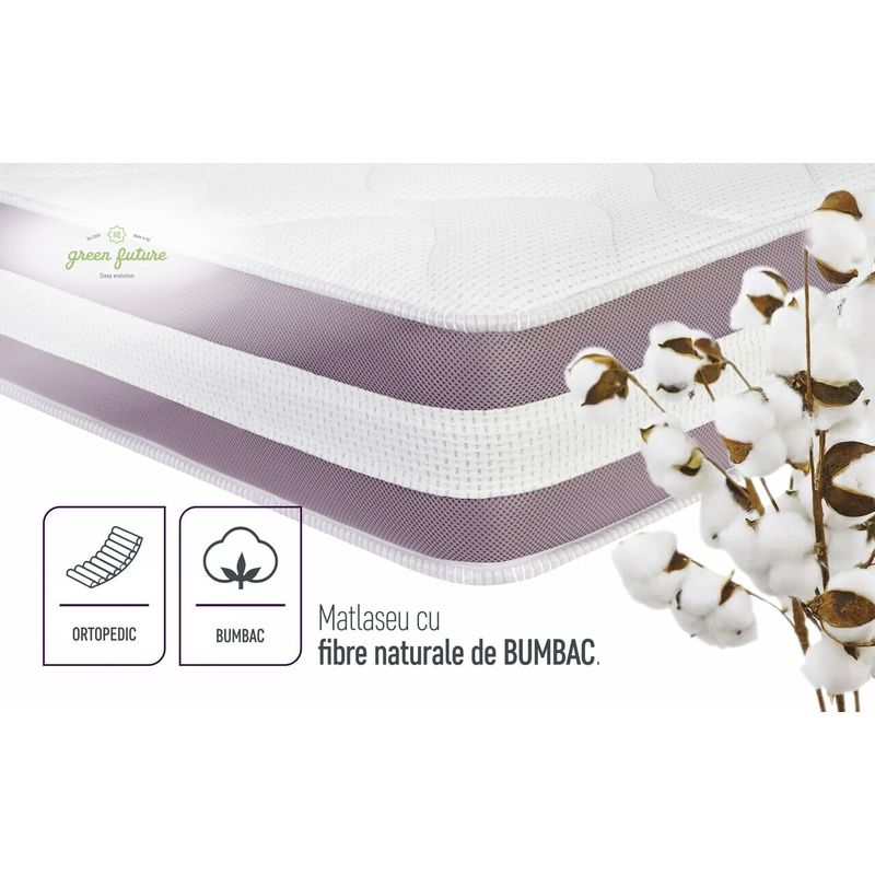 Casa si Gradina - Mobilier - Saltele si somiere - Saltele - Saltea Argentum Healthguard Memory 12+3+4 Ortopedica, 160x200 cm, H 21 cm, Husa cu ioni de argint, Ventilatie 3D - Infinity.ro